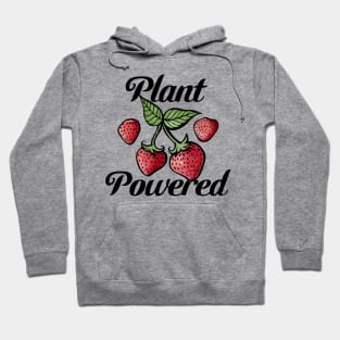 Plant Powered Strawberry Vegetarian Hoodie